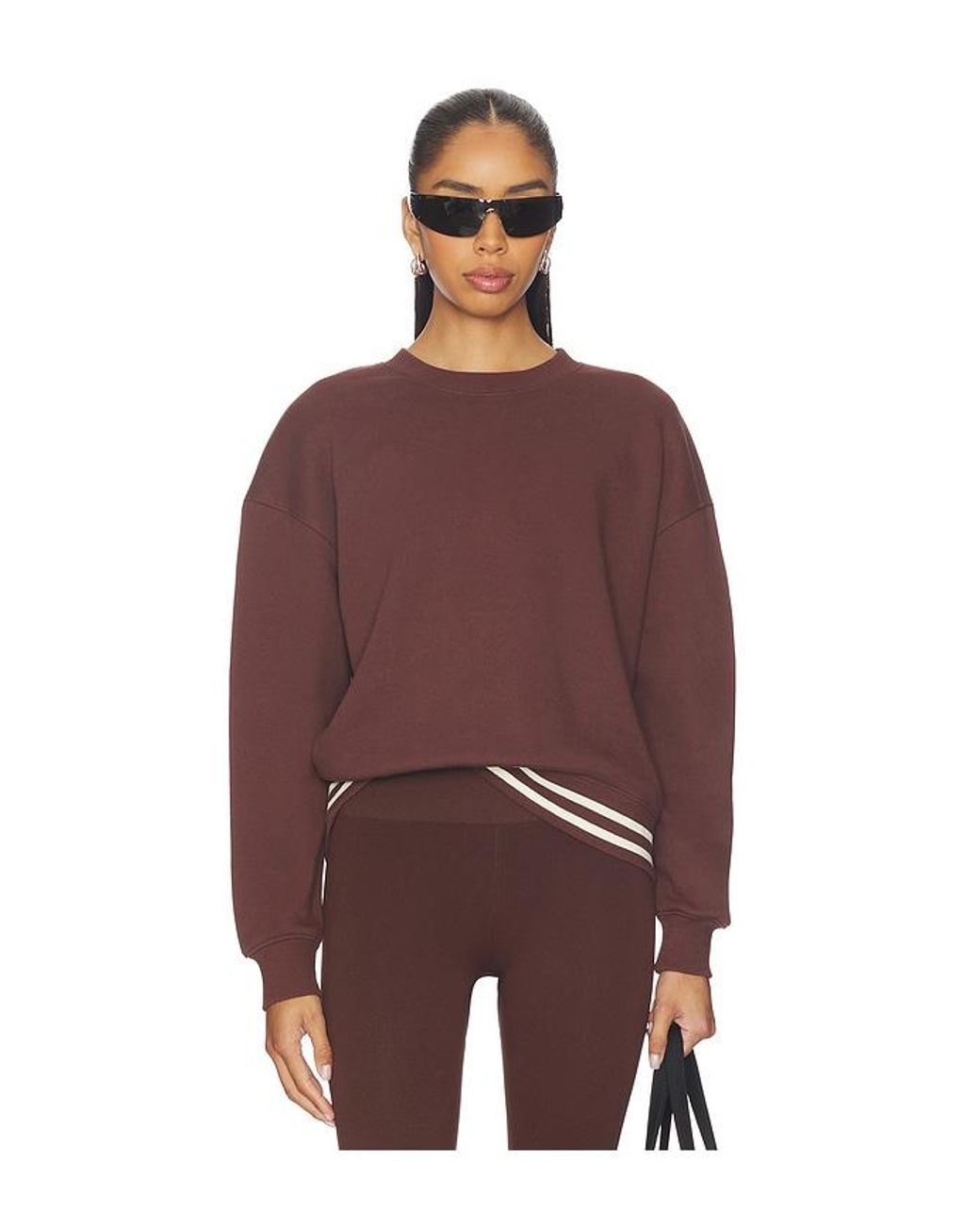 The Upside Red Toluca Lisel Crew Neck Sweater