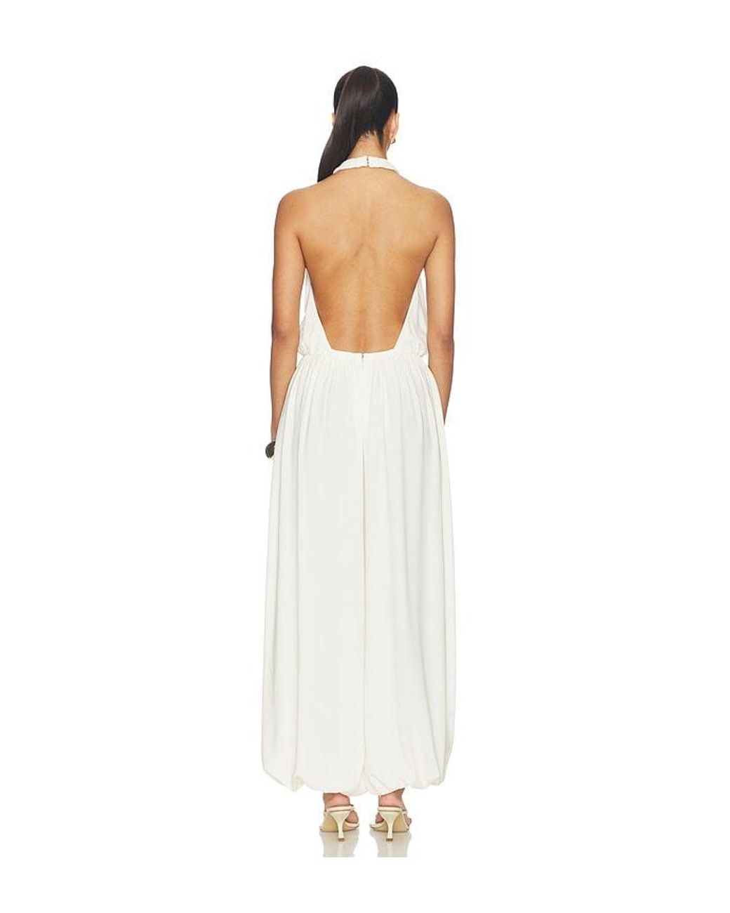 Ronny Kobo White Dixie Jumpsuit