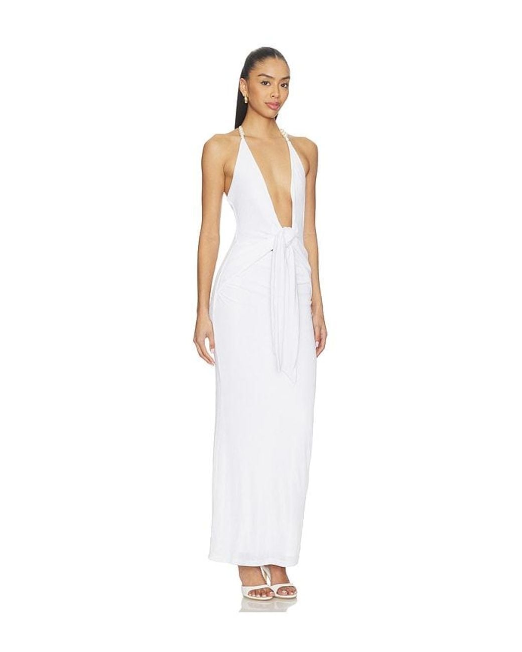 superdown White Nebula Maxi Dress