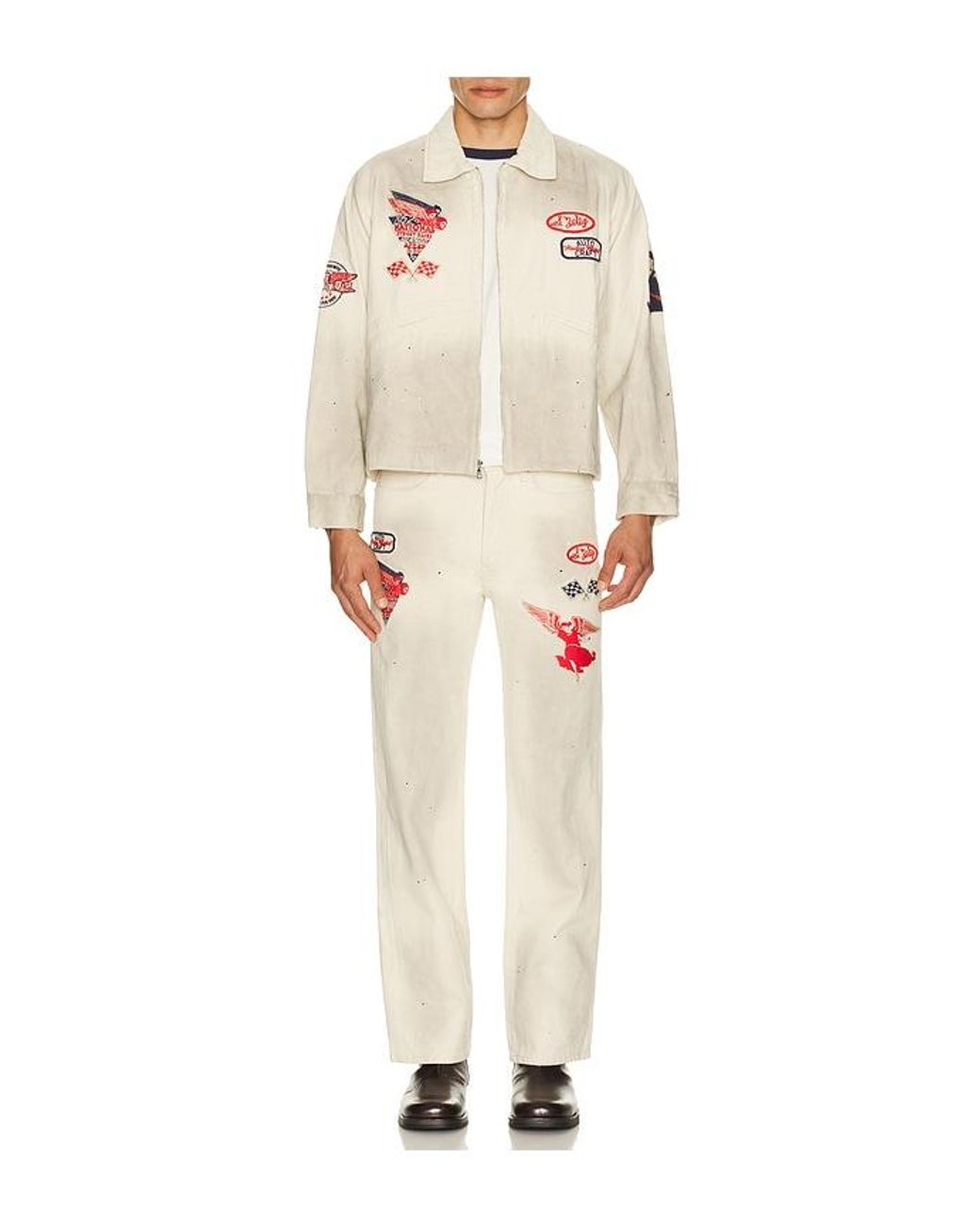 Samuel Zelig White Service Pant for men