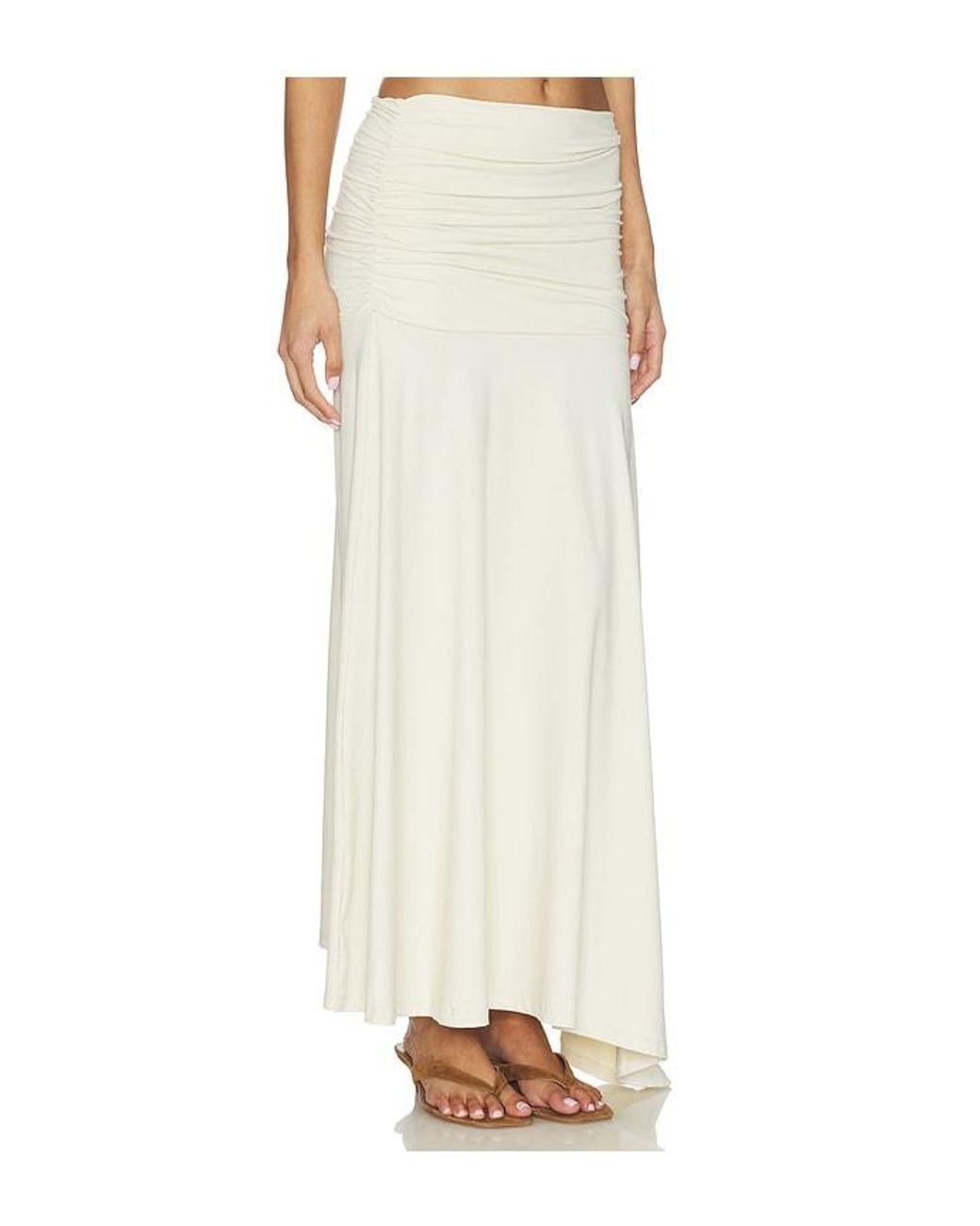 Susana Monaco White Gathered Skirt