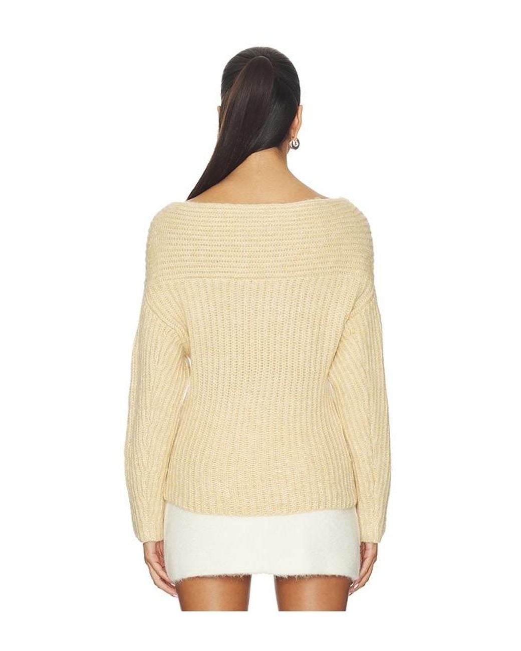 Astr White Franisbel Sweater