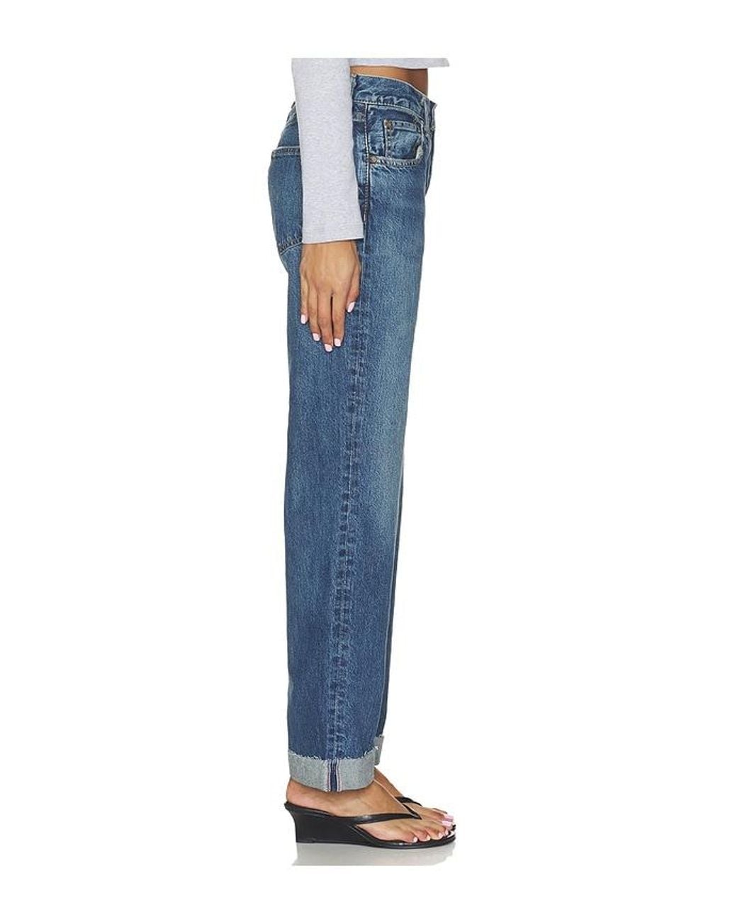 Moussy Blue Kent Straight Leg Jeans