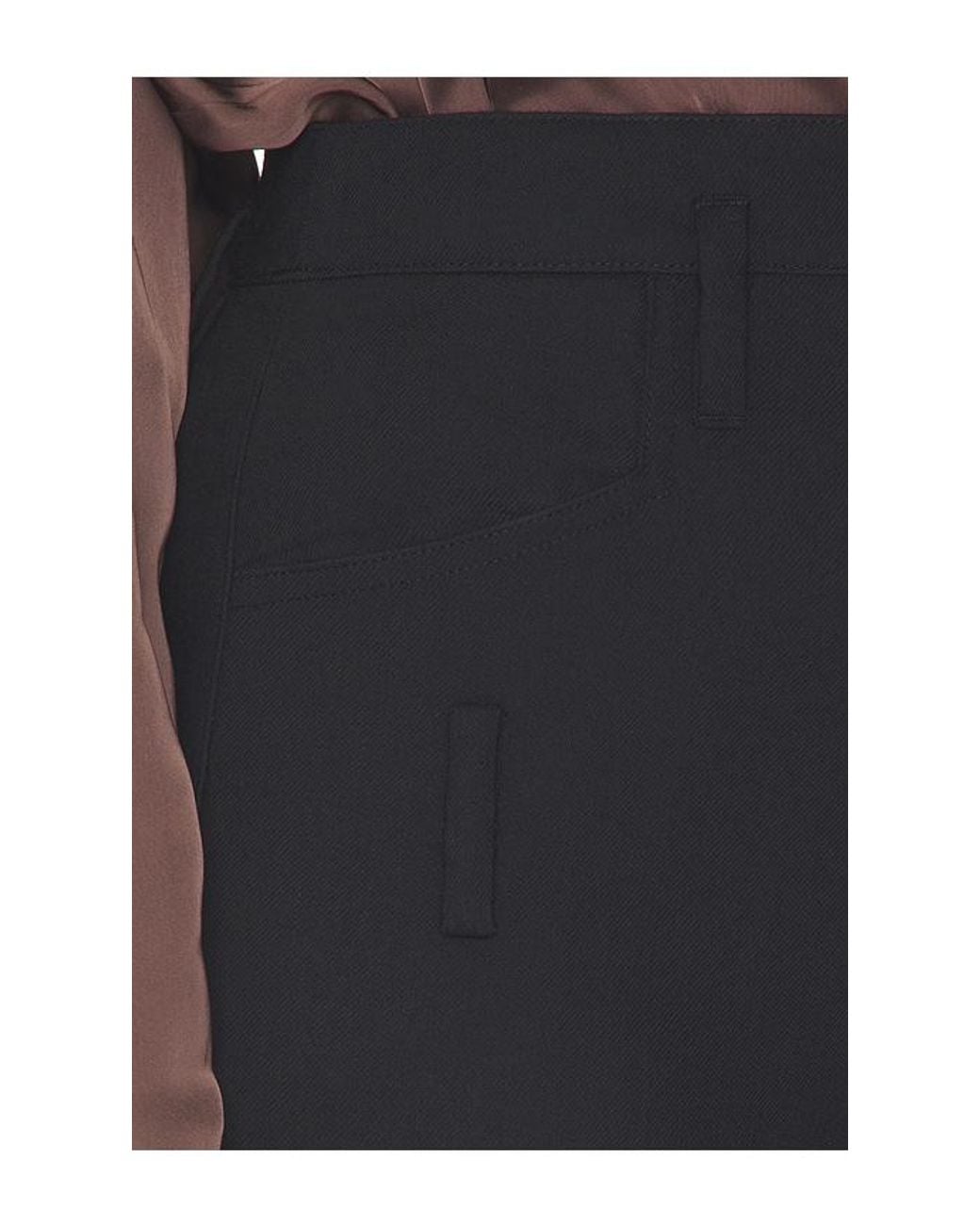 Helsa Black Wool Blend Double Loop Trousers