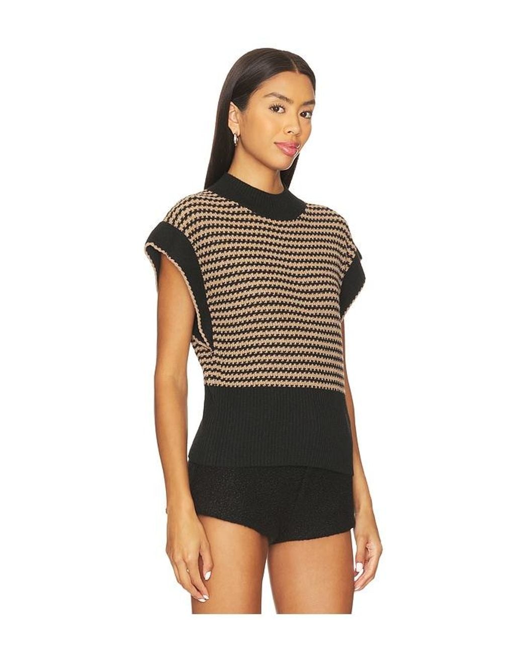 LNA Black Ellisa Sleeveless Sweater