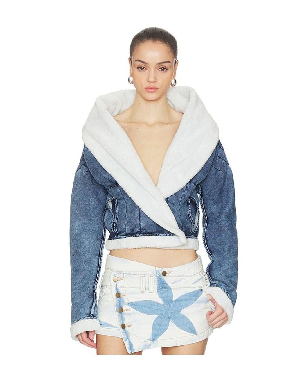 MASHA POPOVA Blue Bathrobe Vortex Jacket