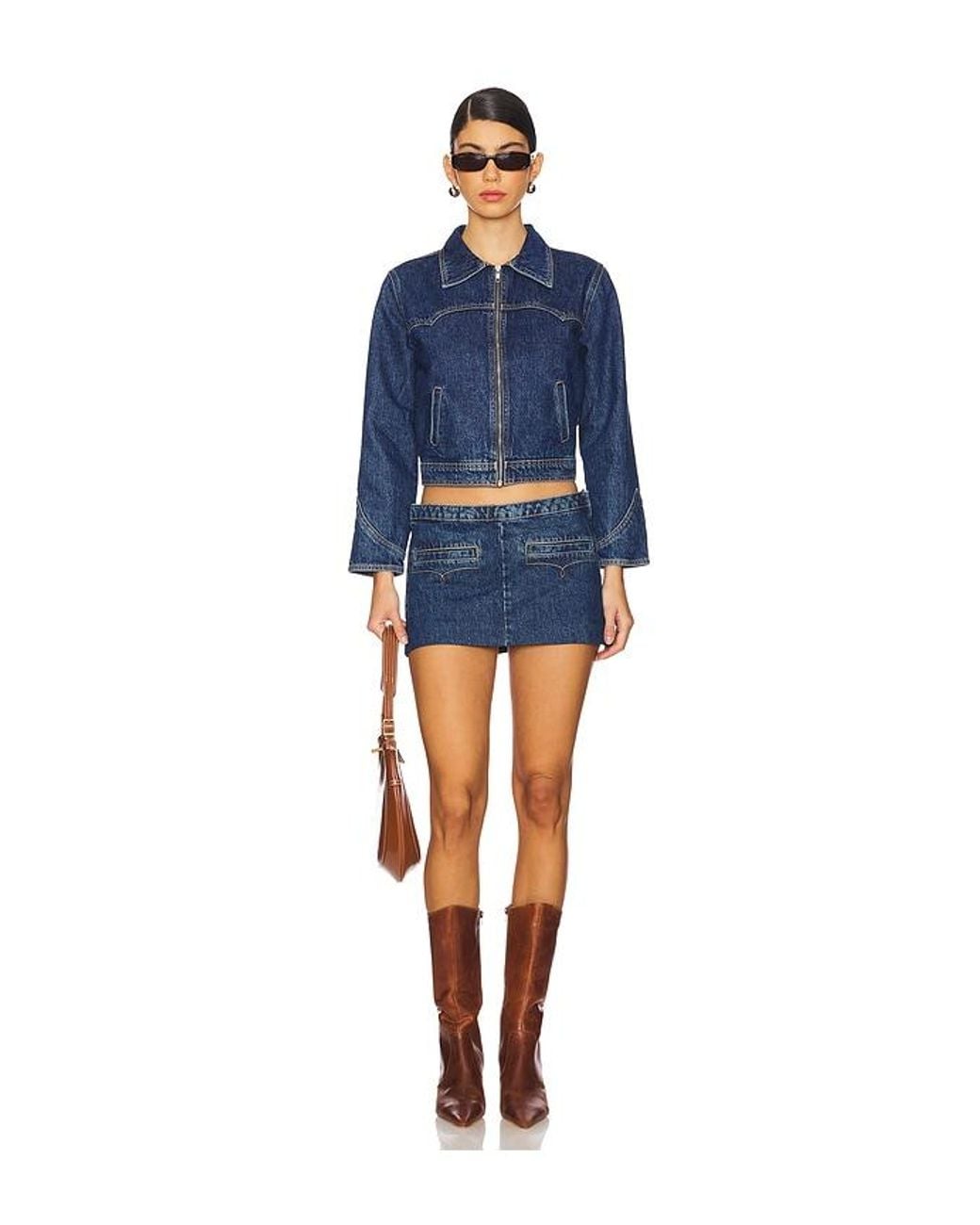 Urban Outfitters Blue Bandit Micro Mini Skirt