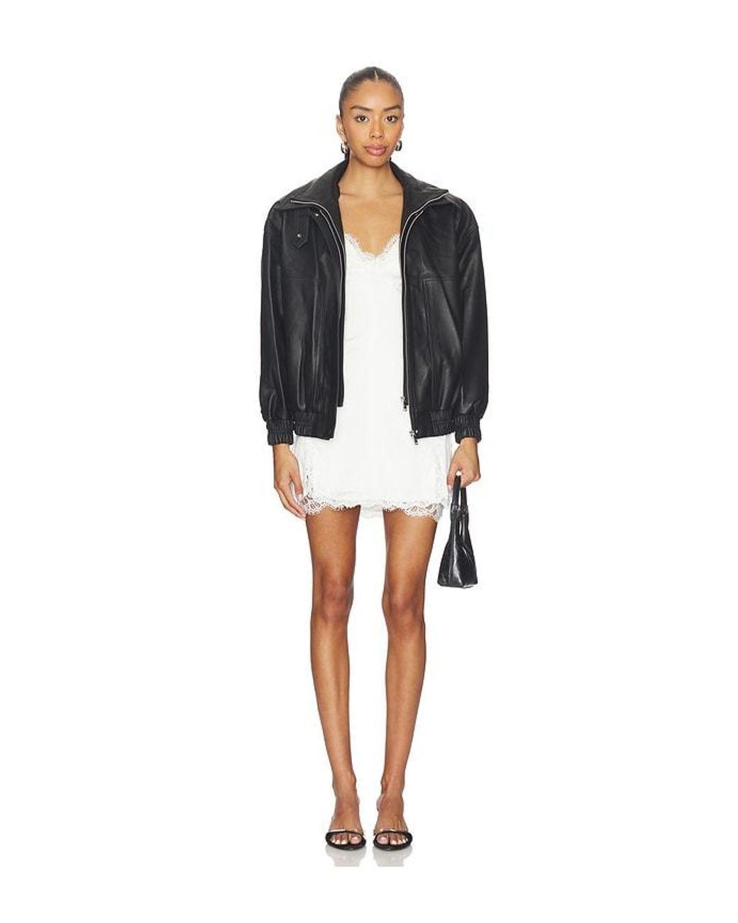 AEXAE Black Lederjacke