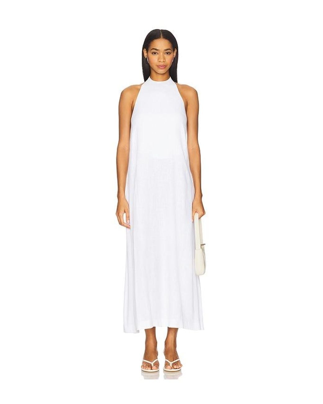 Sold Out NYC White The Fete Linen Dress