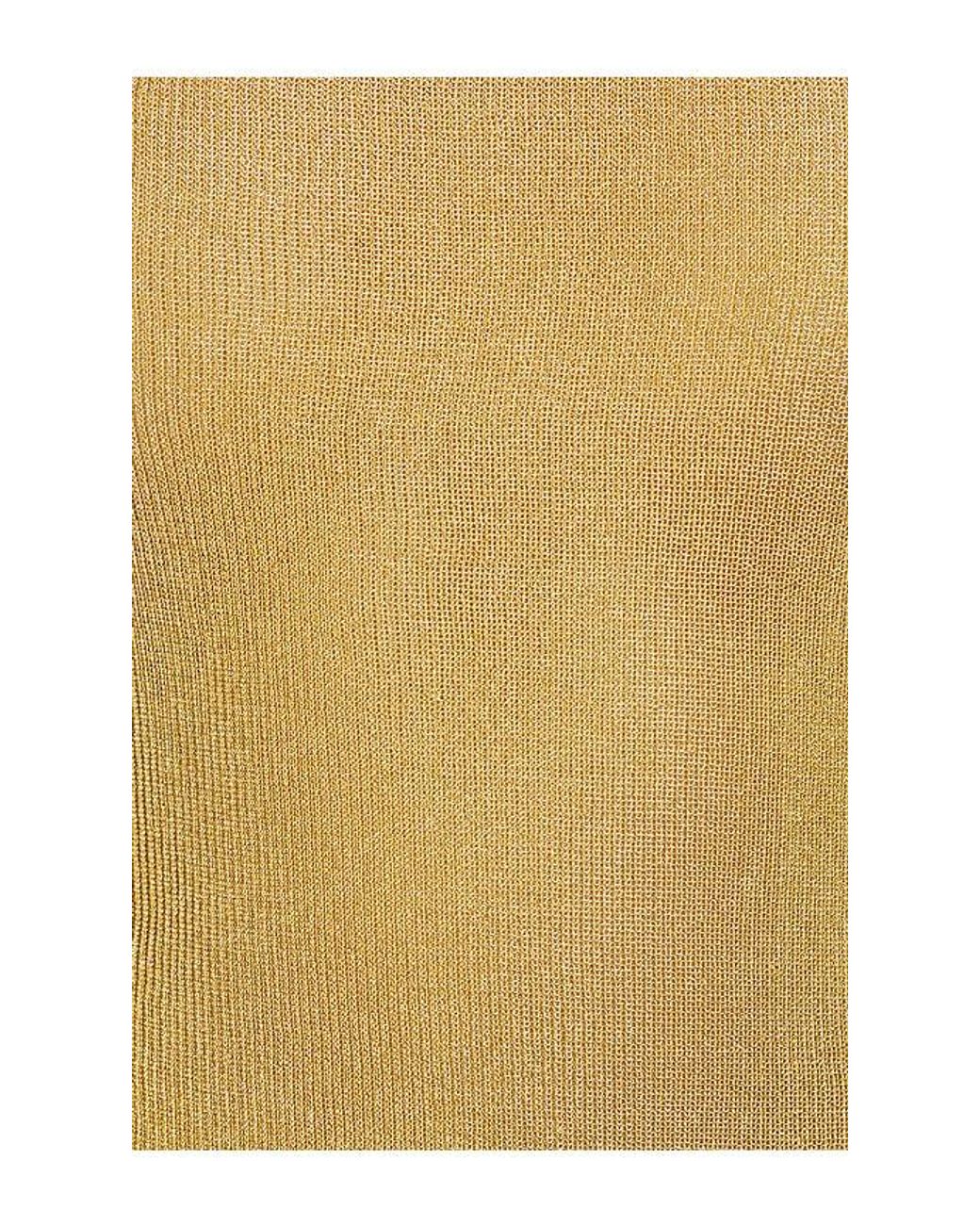GUIZIO Yellow Estelle Backless Mini Dress