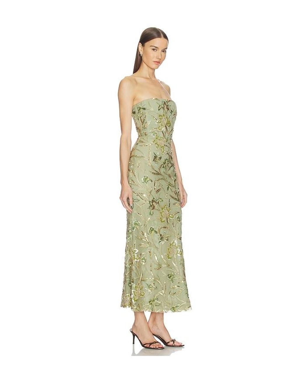 SAU LEE White Sable Dress