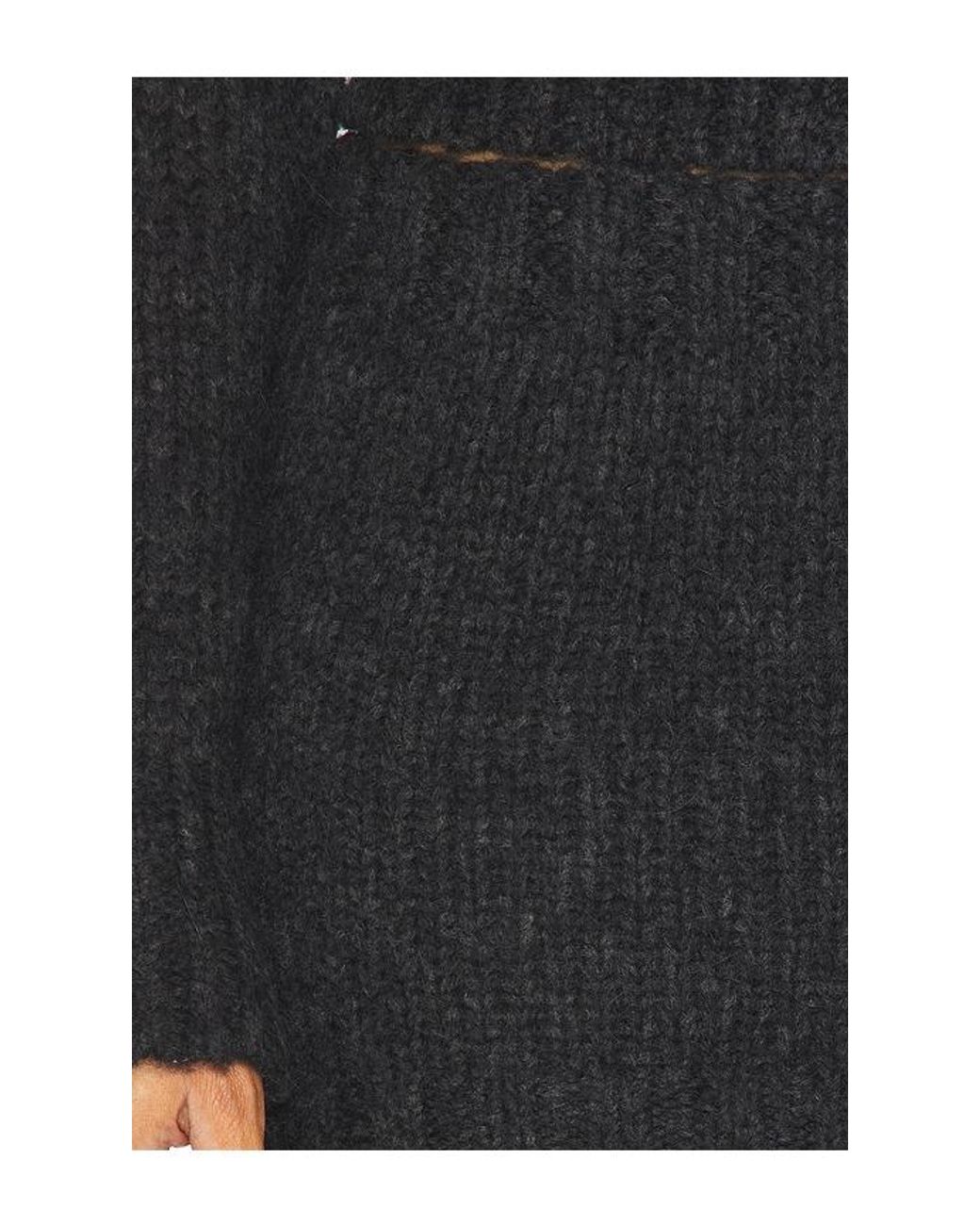 Helsa Black Annabelle Knit Skirt
