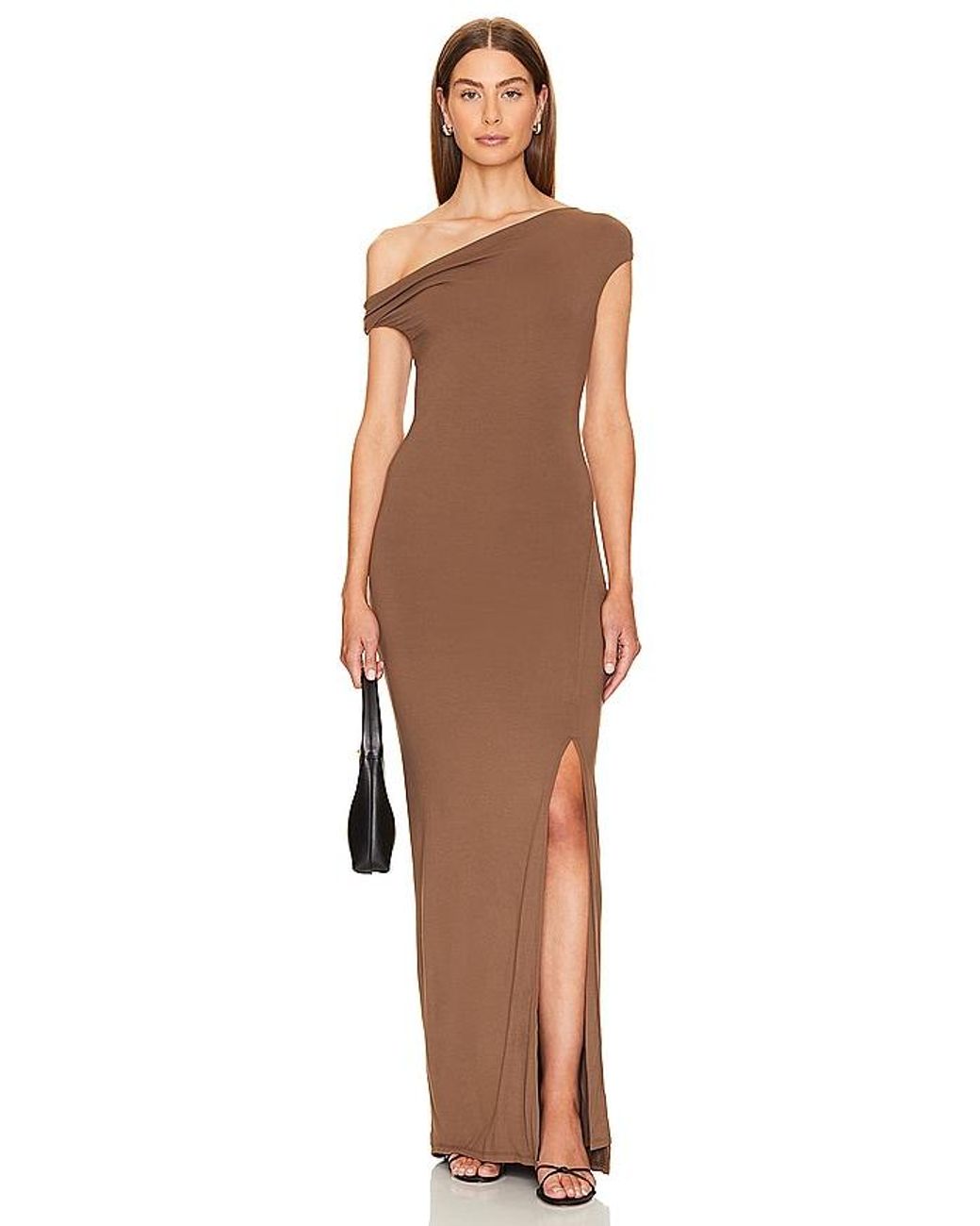 RUE SOPHIE Brown Arlette Twist Dress