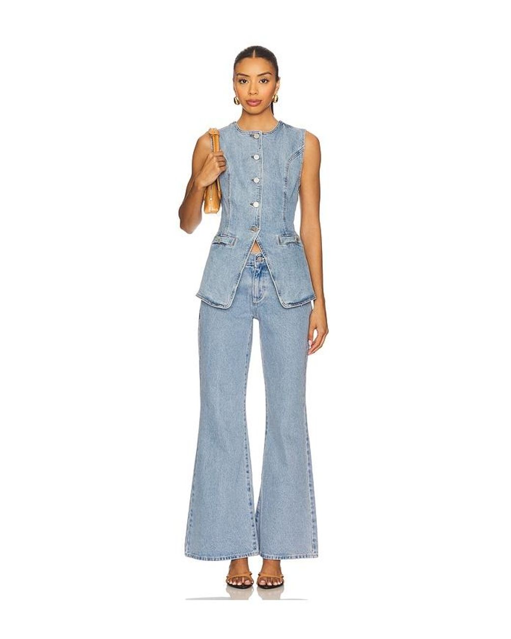 Blank NYC Blue Denim Vest