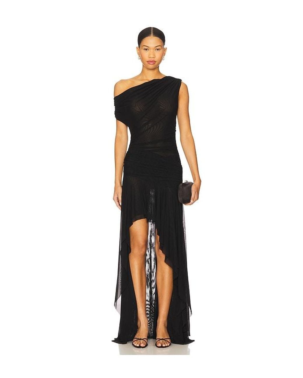 MAJORELLE Black Manon Dress