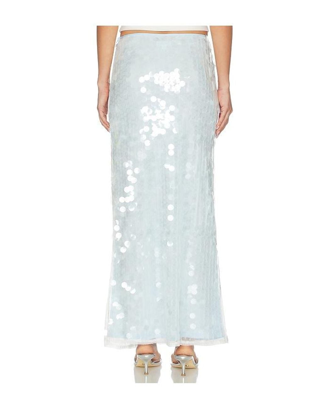 superdown White Bryony Maxi Skirt