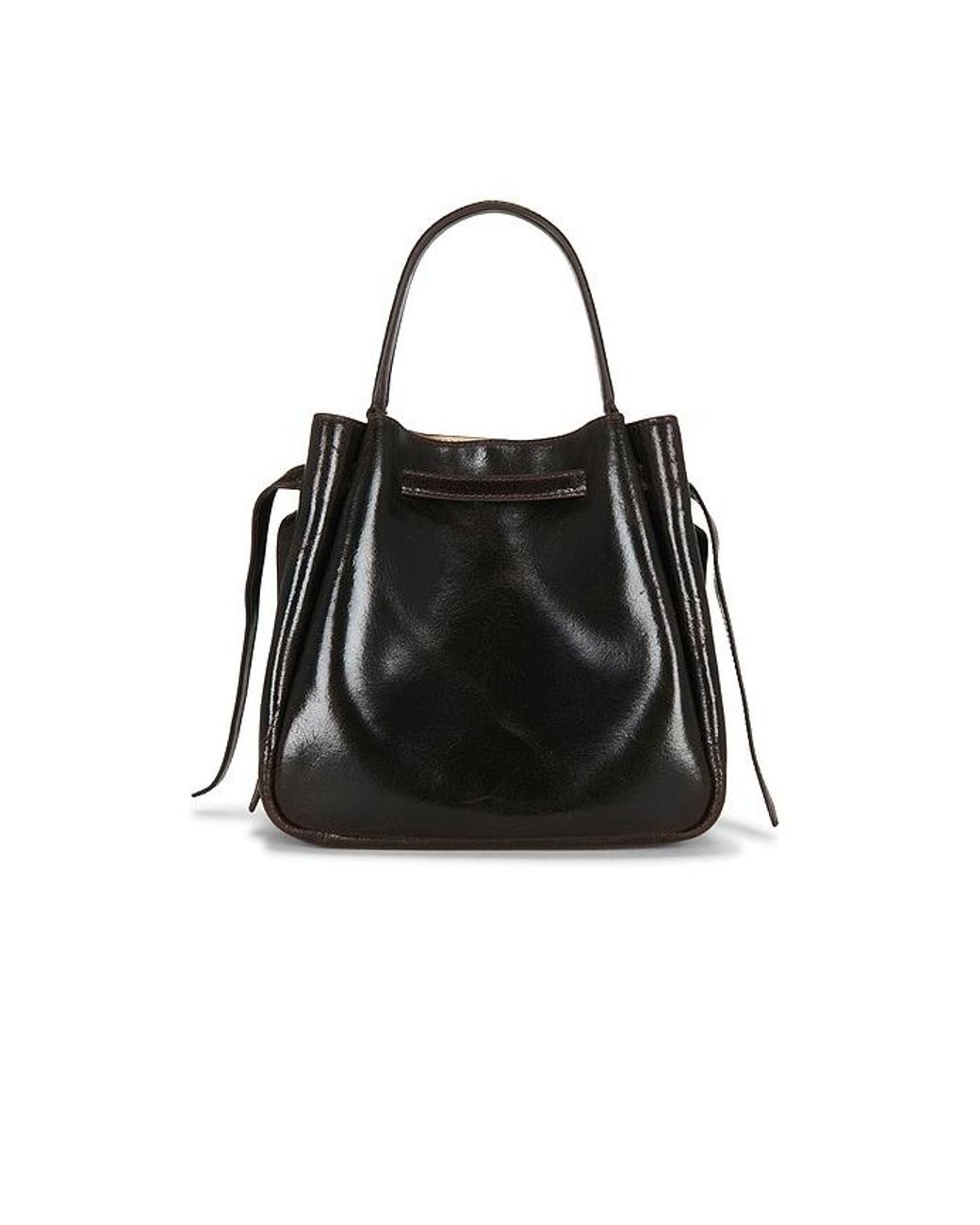 Tory Burch Black Romy Distressed Bucket Bag