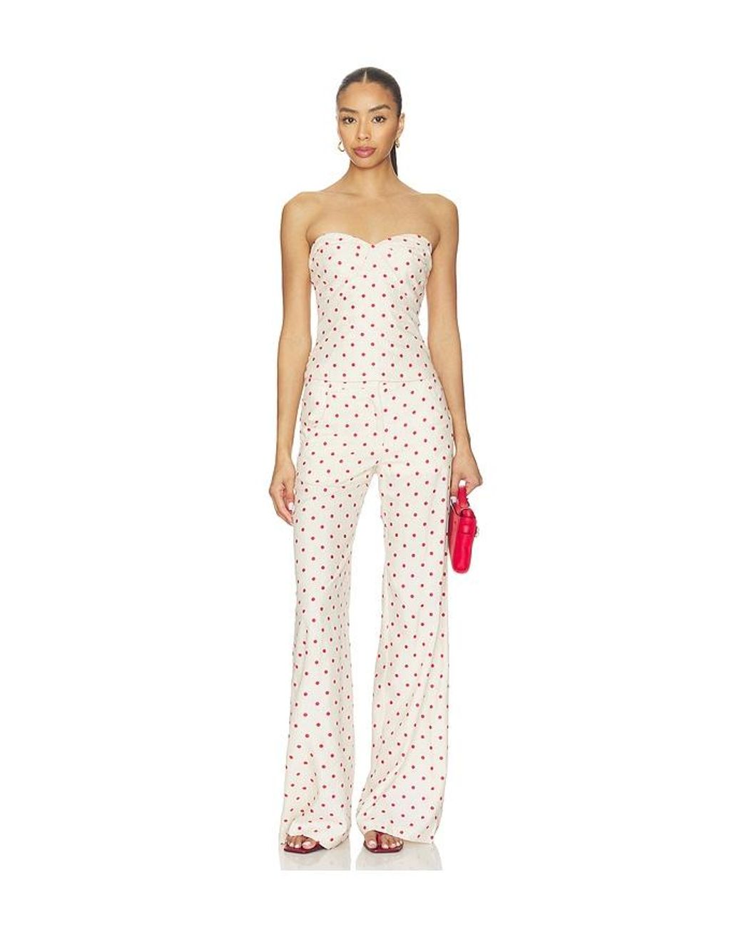 Amanda Uprichard White X Revolve Saddler Pants