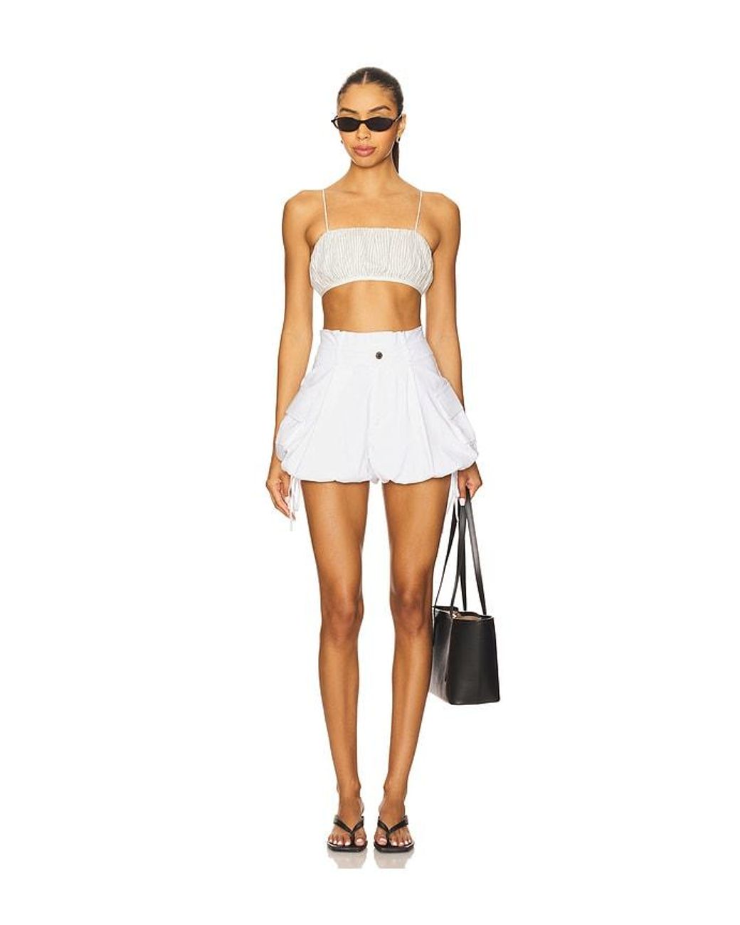 WeWoreWhat White Cargo Balloon Short