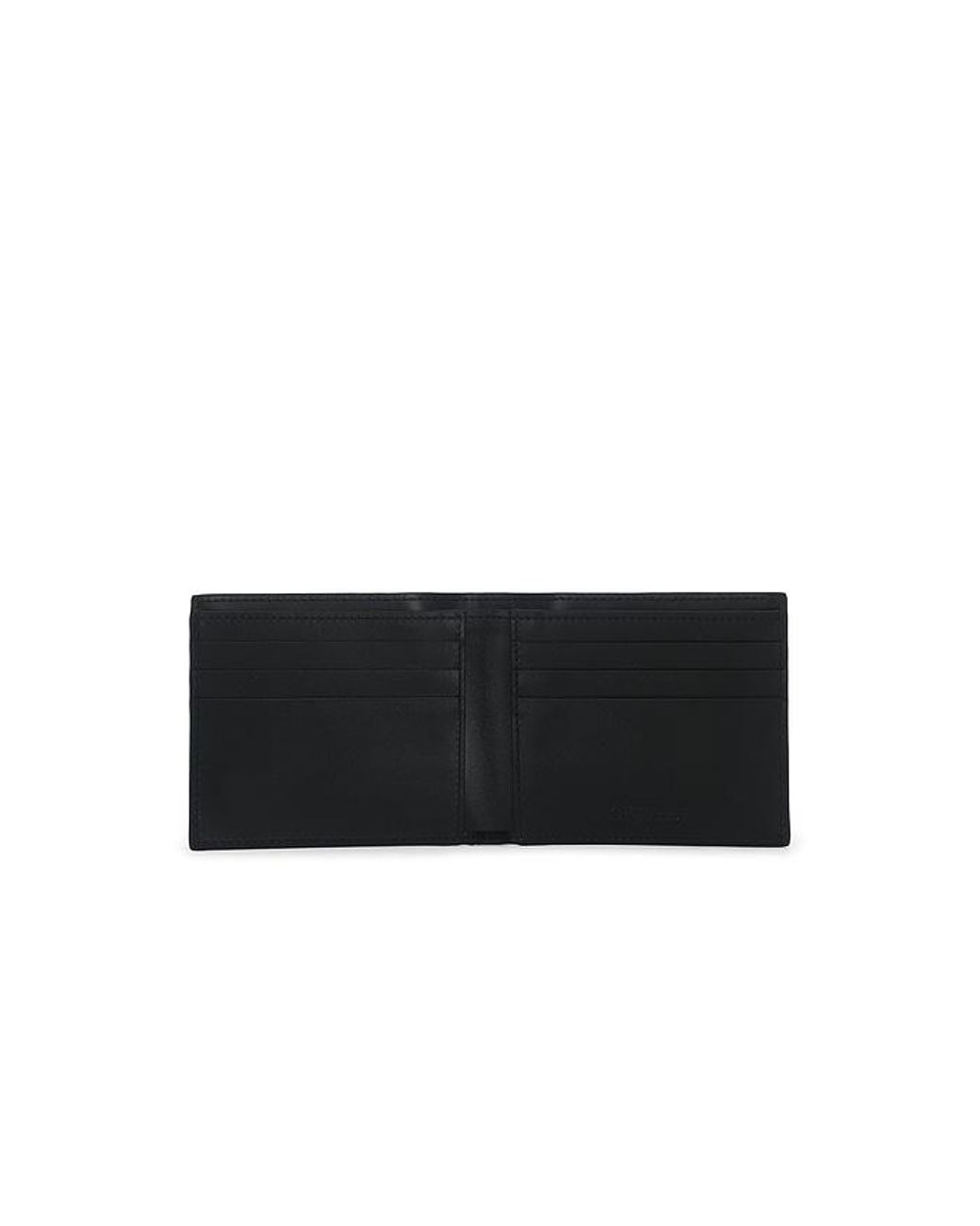 Off-White c/o Virgil Abloh Black Jitney Quote Bifold Wallet for men