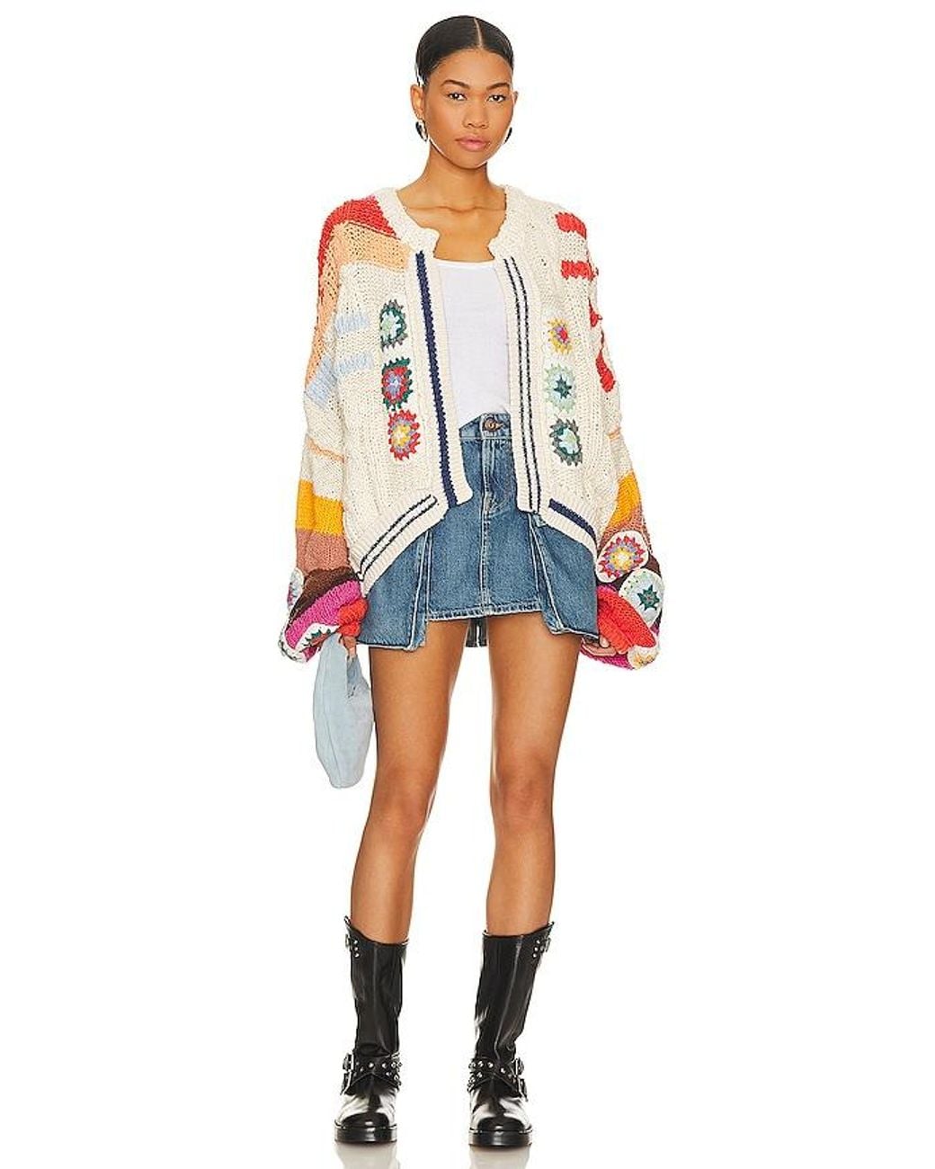 Free People Multicolor Clear Skies Cardi