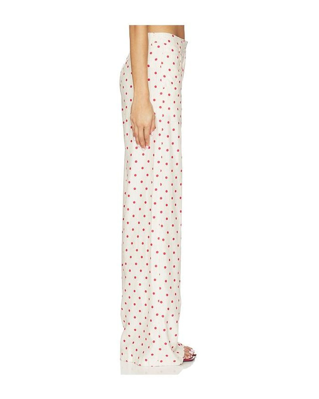 Amanda Uprichard White X Revolve Saddler Pants