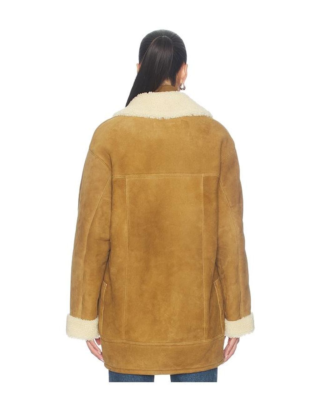 Nili Lotan Natural Noelle Shearling Coat