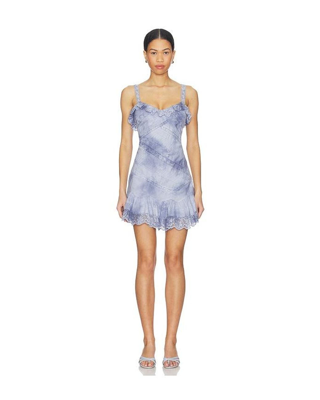LoveShackFancy Blue Lavine Dress