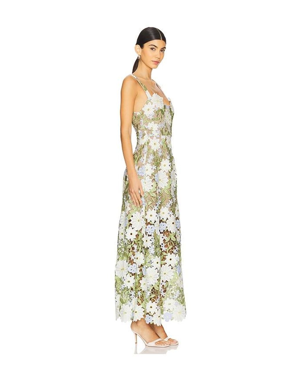 Elliatt White Flora Midi Dress