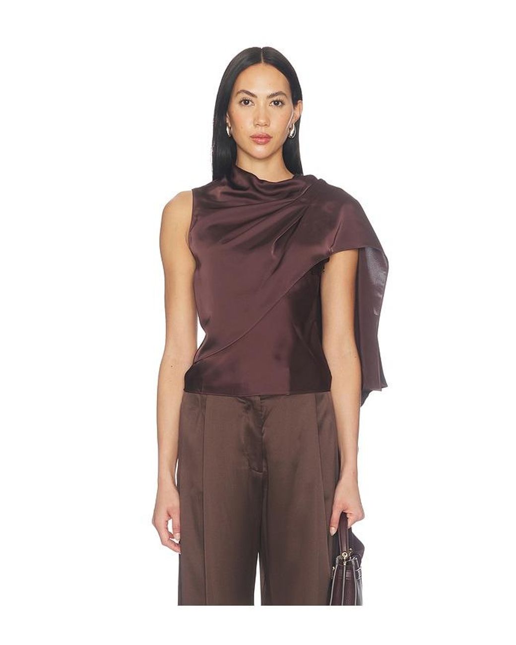 Amanda Uprichard Purple Artemis Top