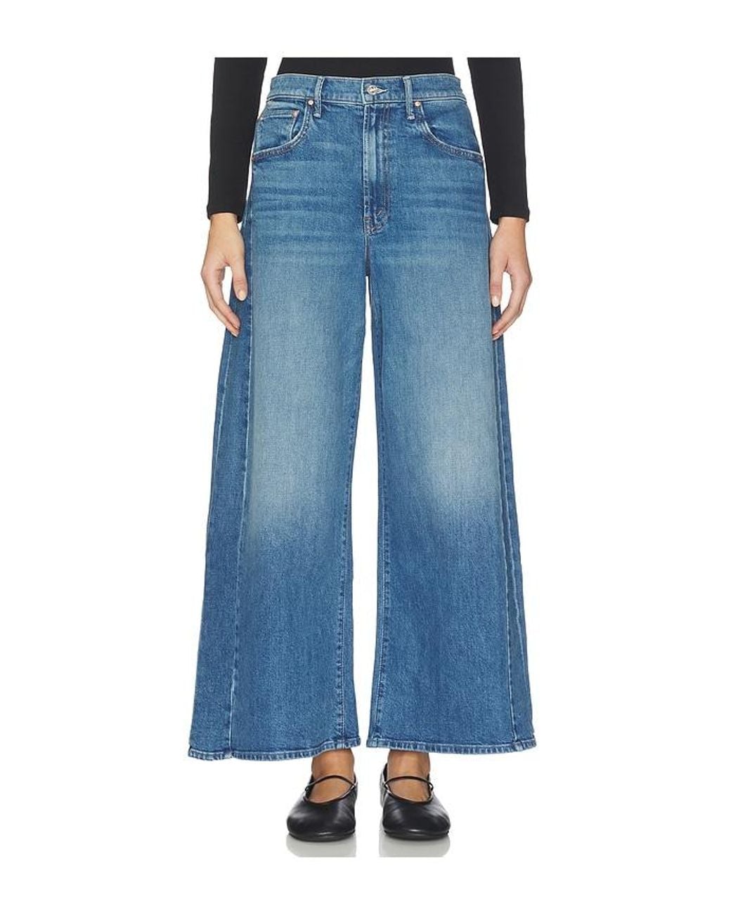 Mother Blue The Pipe-Dream Zip Ankle Jeans