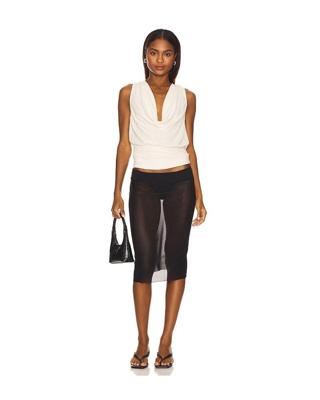 House of Harlow 1960 Black X Revolve Jocelyn Top