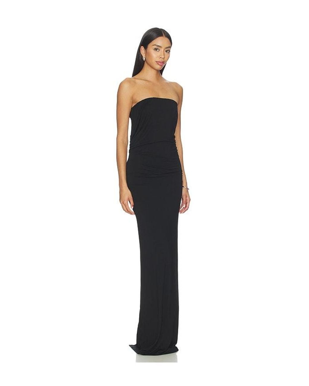 ÉTERNE Black Twist Maxi Dress