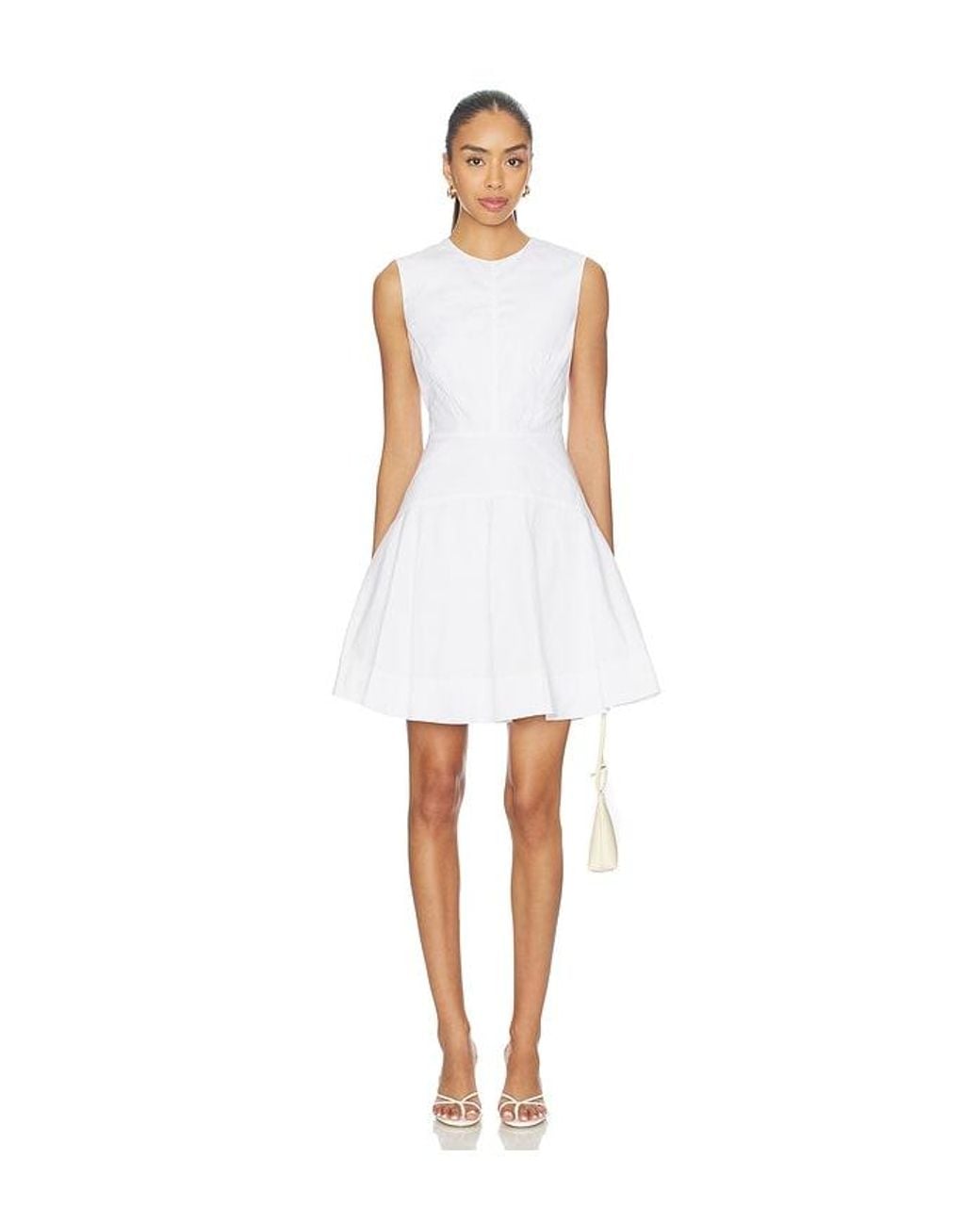 Veronica Beard White Mini Karrigan Dress