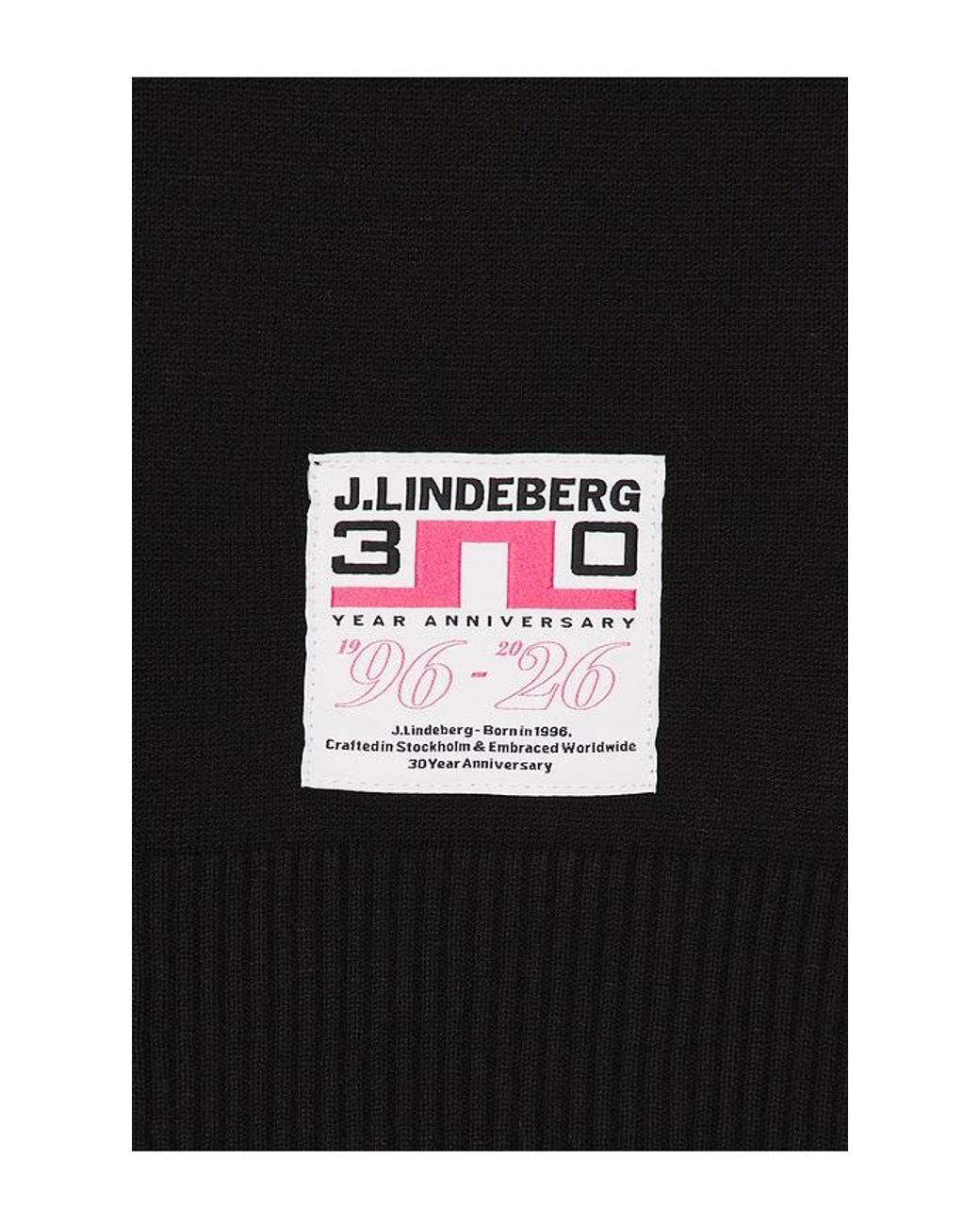 J.Lindeberg Black 30Y Nikolas Knit Sweater for men