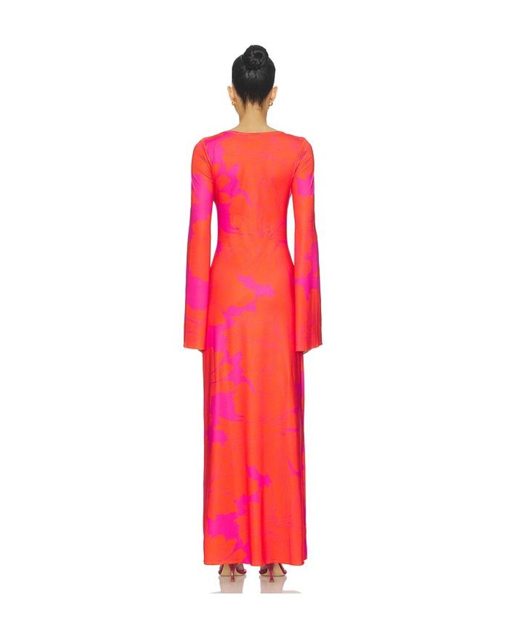 Eywasouls Malibu Red Diana Bell Dress