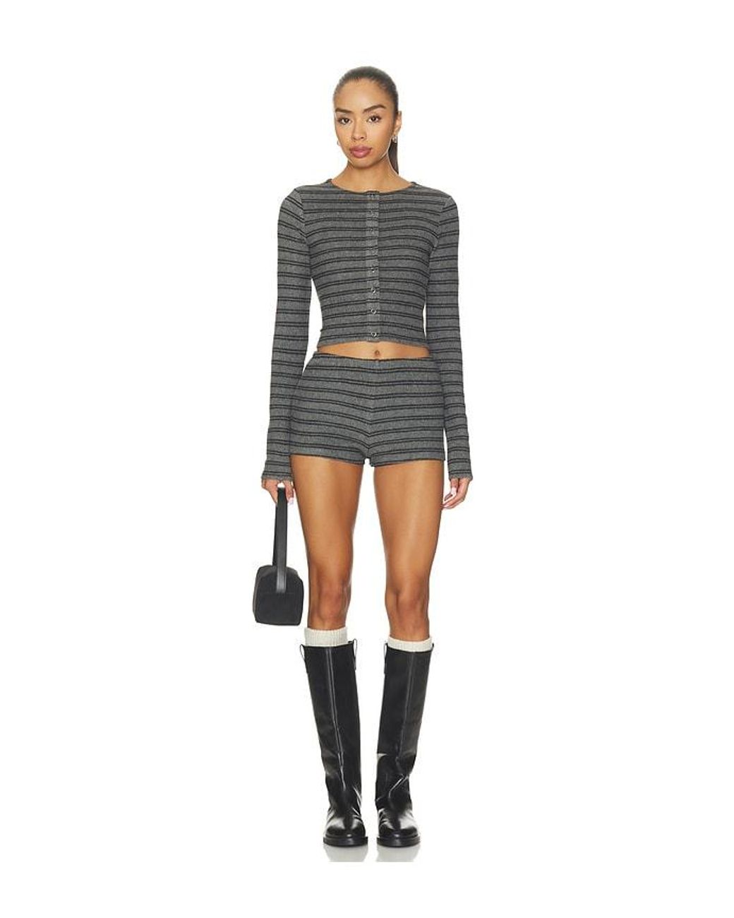 Lovers + Friends Gray Adria Short