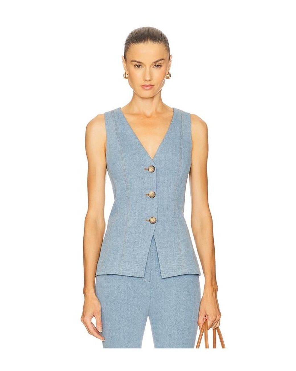 Veronica Beard Blue Avalina Vest