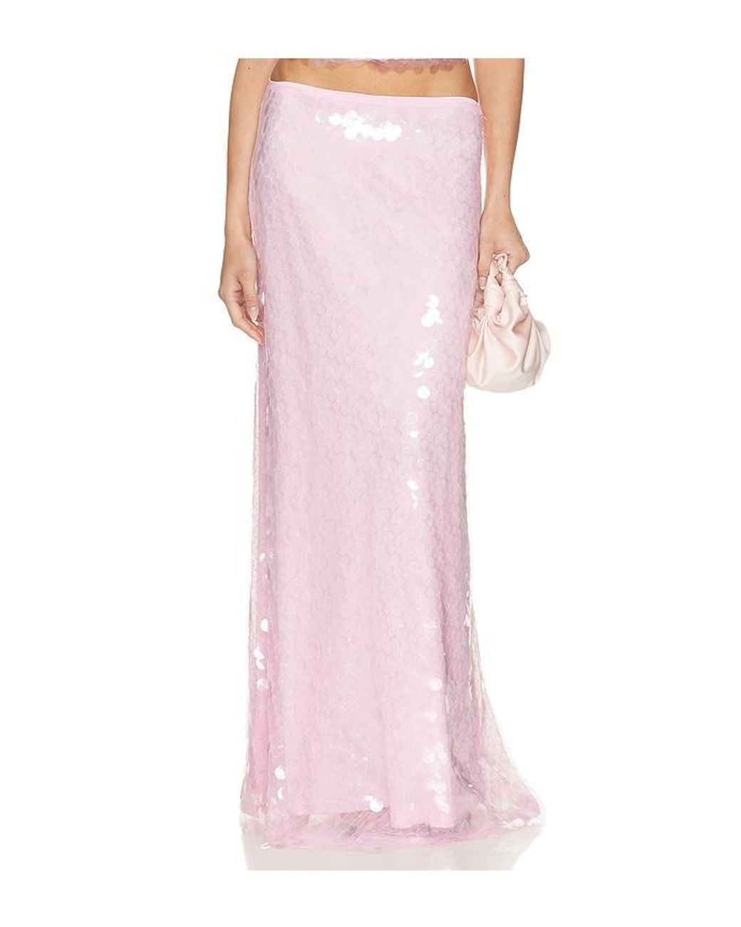 SNDY'S Pink X Revolve Calliope Maxi Skirt