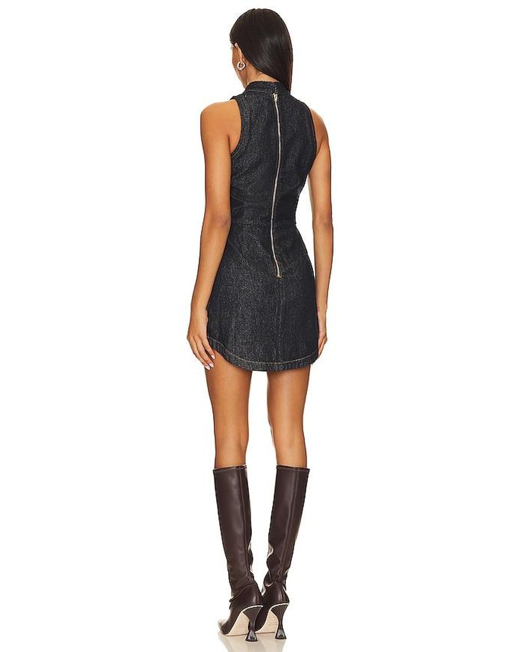 Amanda Uprichard Black X Revolve Marshall Mini Dress