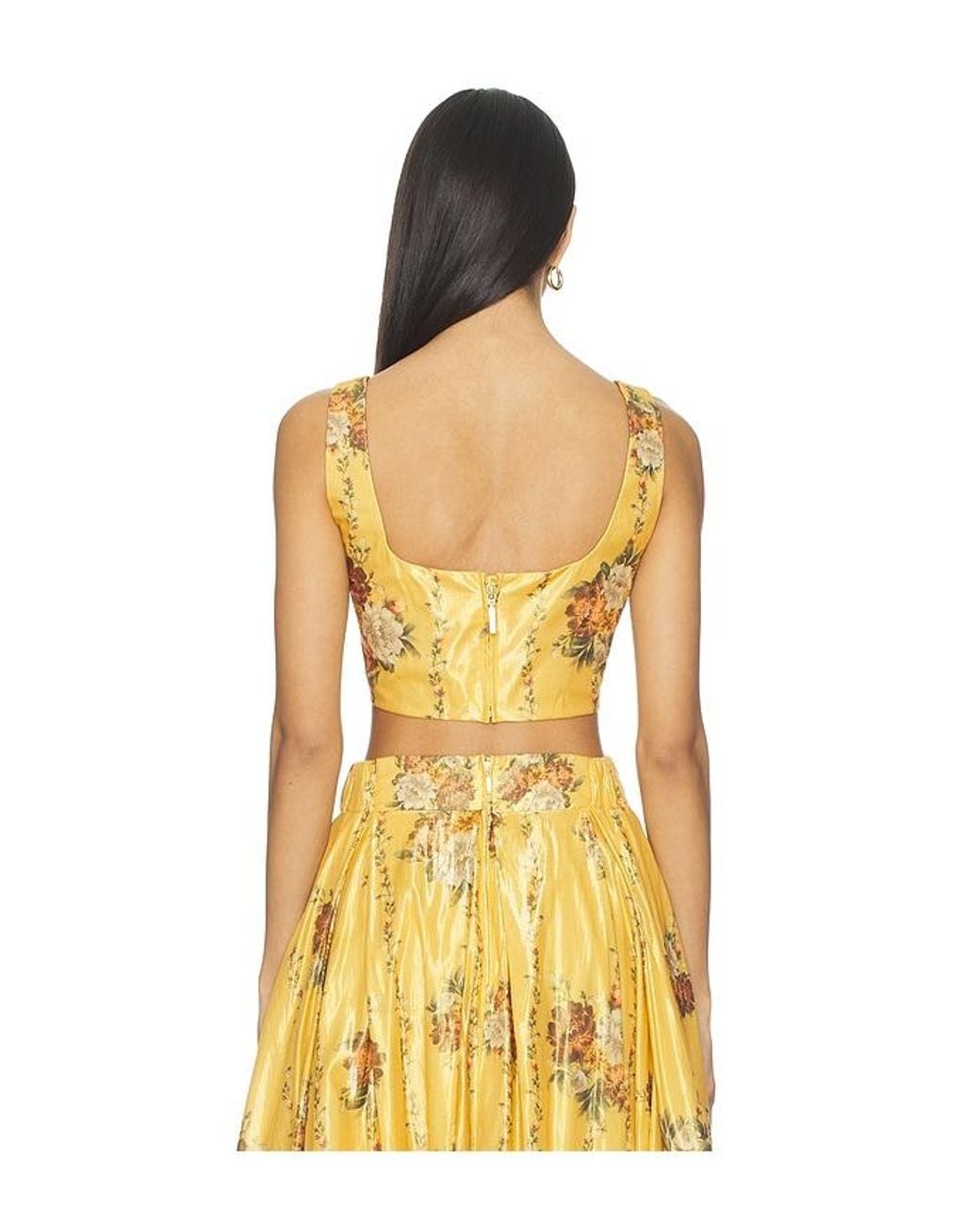 Agua Bendita Yellow Amanda Top