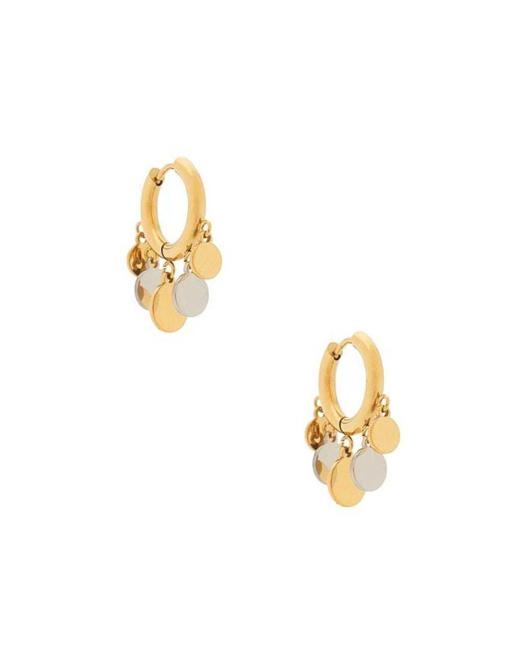 petit moments Metallic Coin Charm Earrings