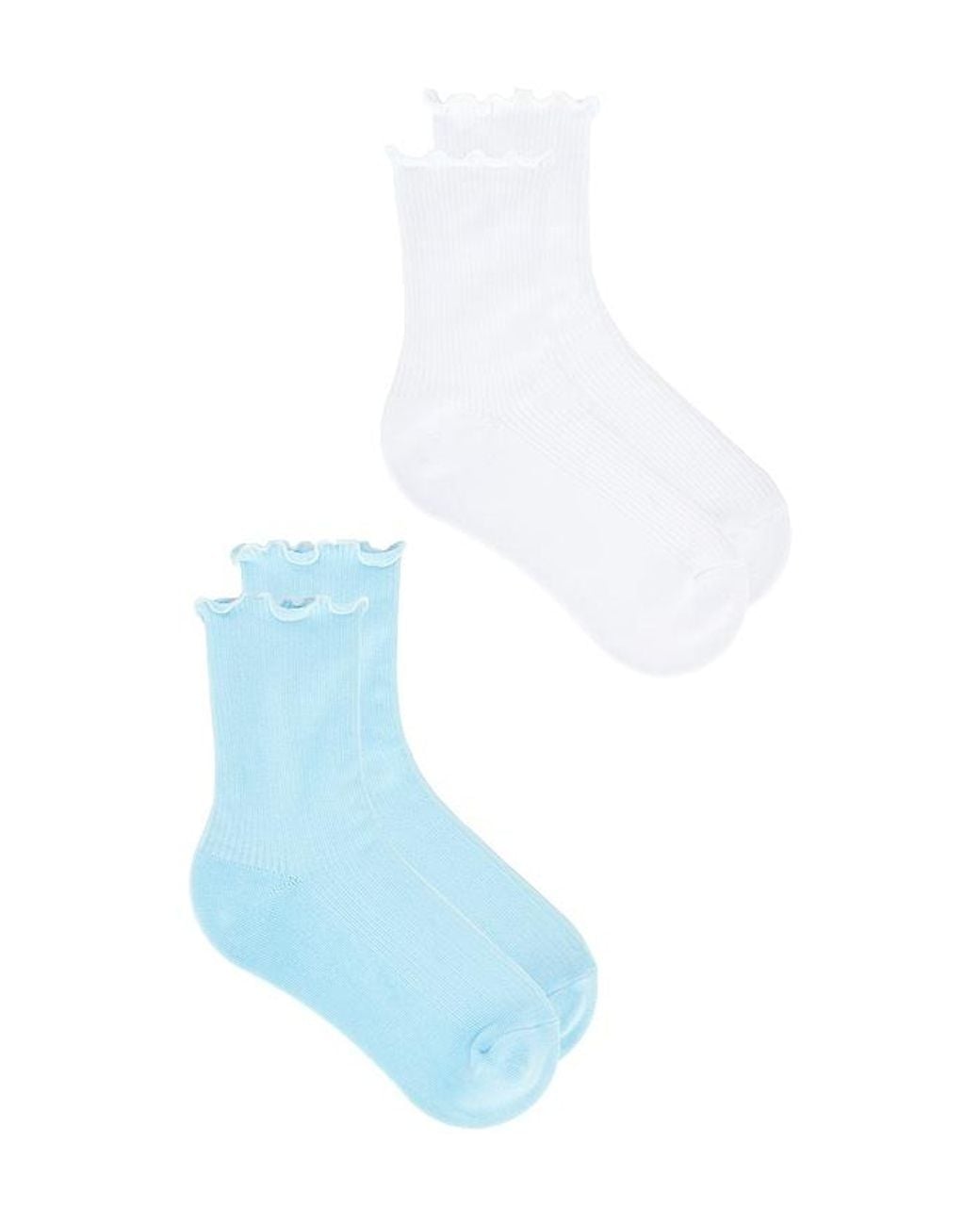 WellBeing + BeingWell Blue Ruffle Sock 2 Pack