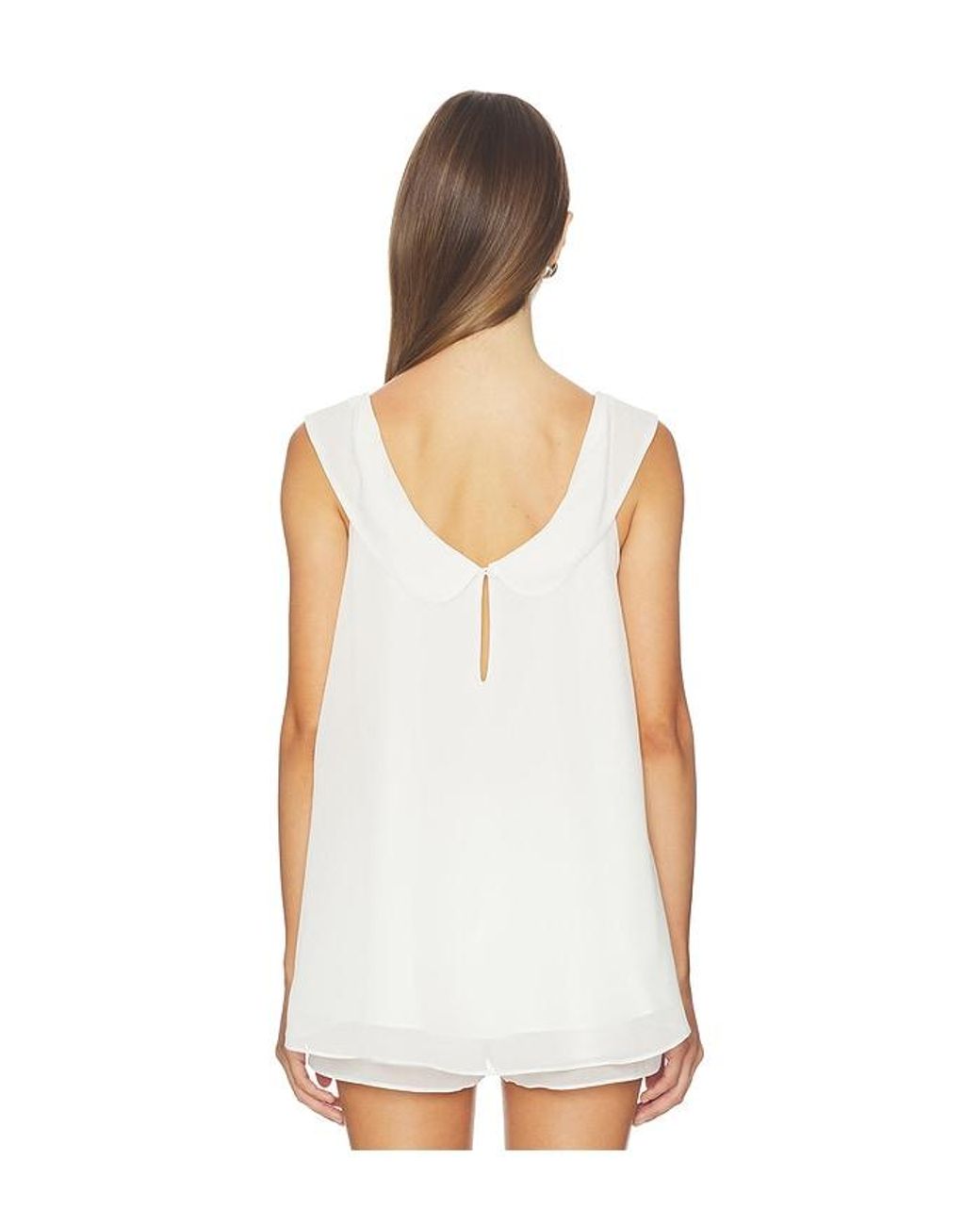 Amanda Uprichard White Polly Top