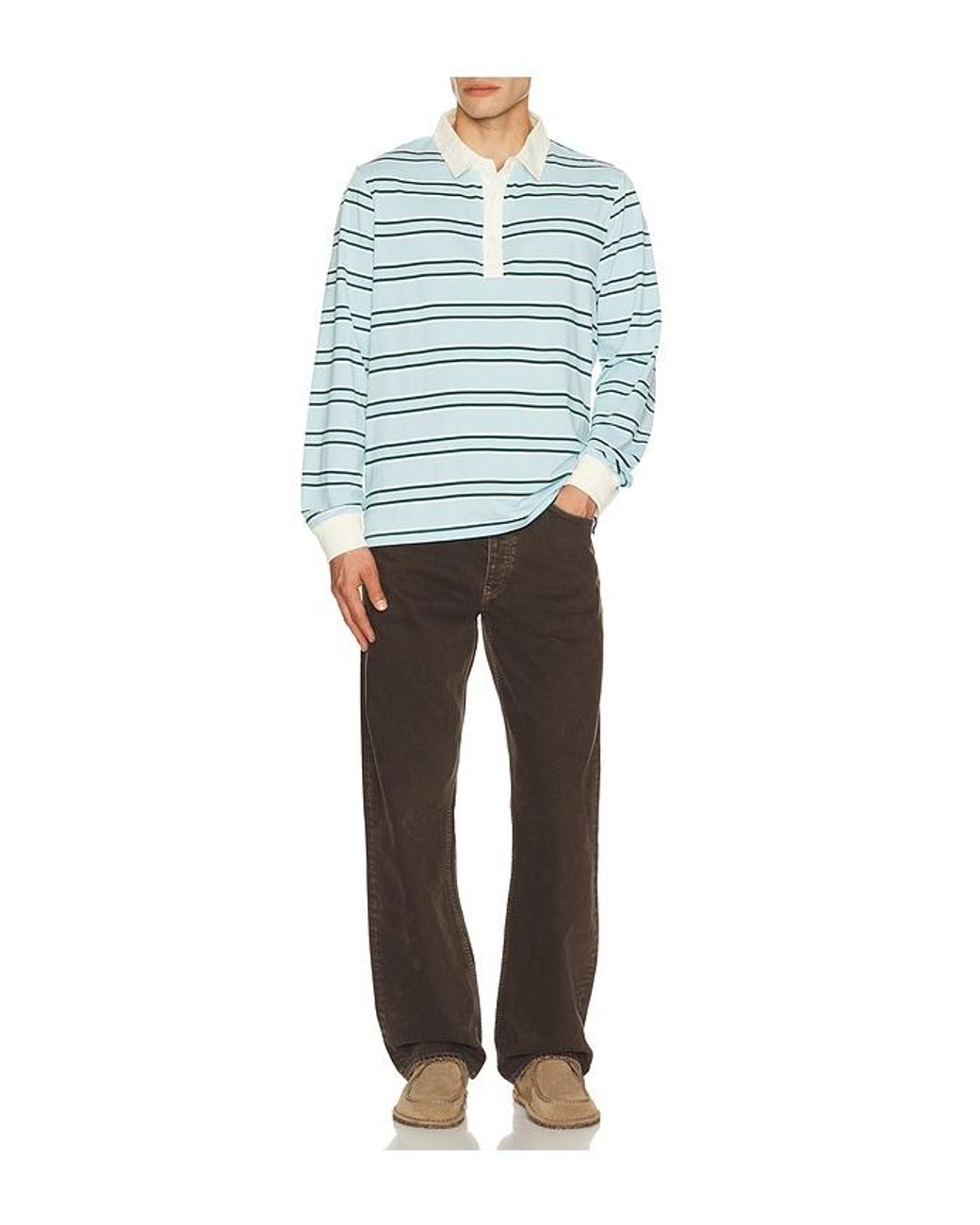 HEAD Golf Blue Vintage Henley Polo for men