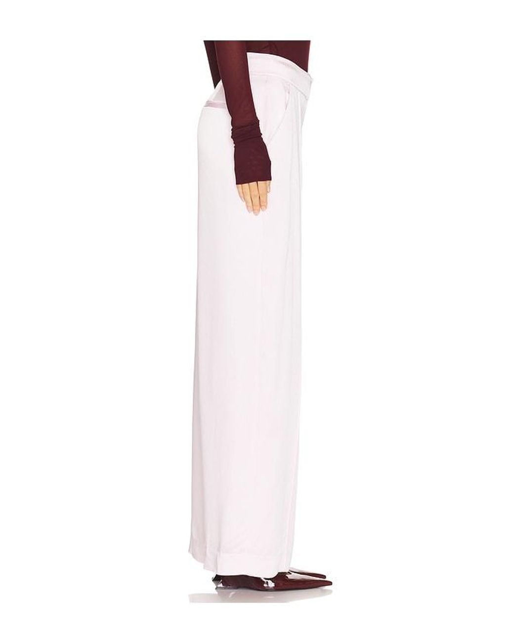 Jonathan Simkhai White Kyra Wide Leg Pant