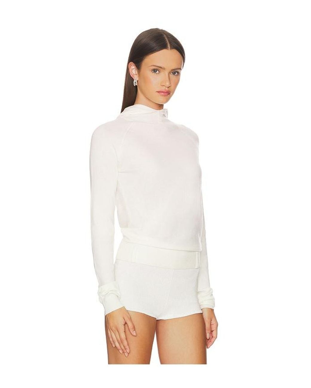 geel White Shelly Hoodie
