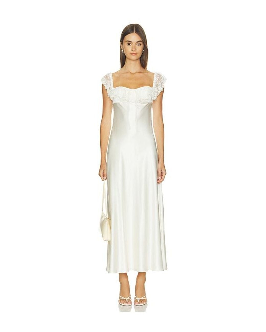 Mirror Palais White Sonata Lady Length Dress