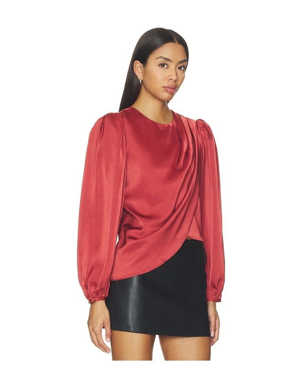 Astr Red Beatrice Top