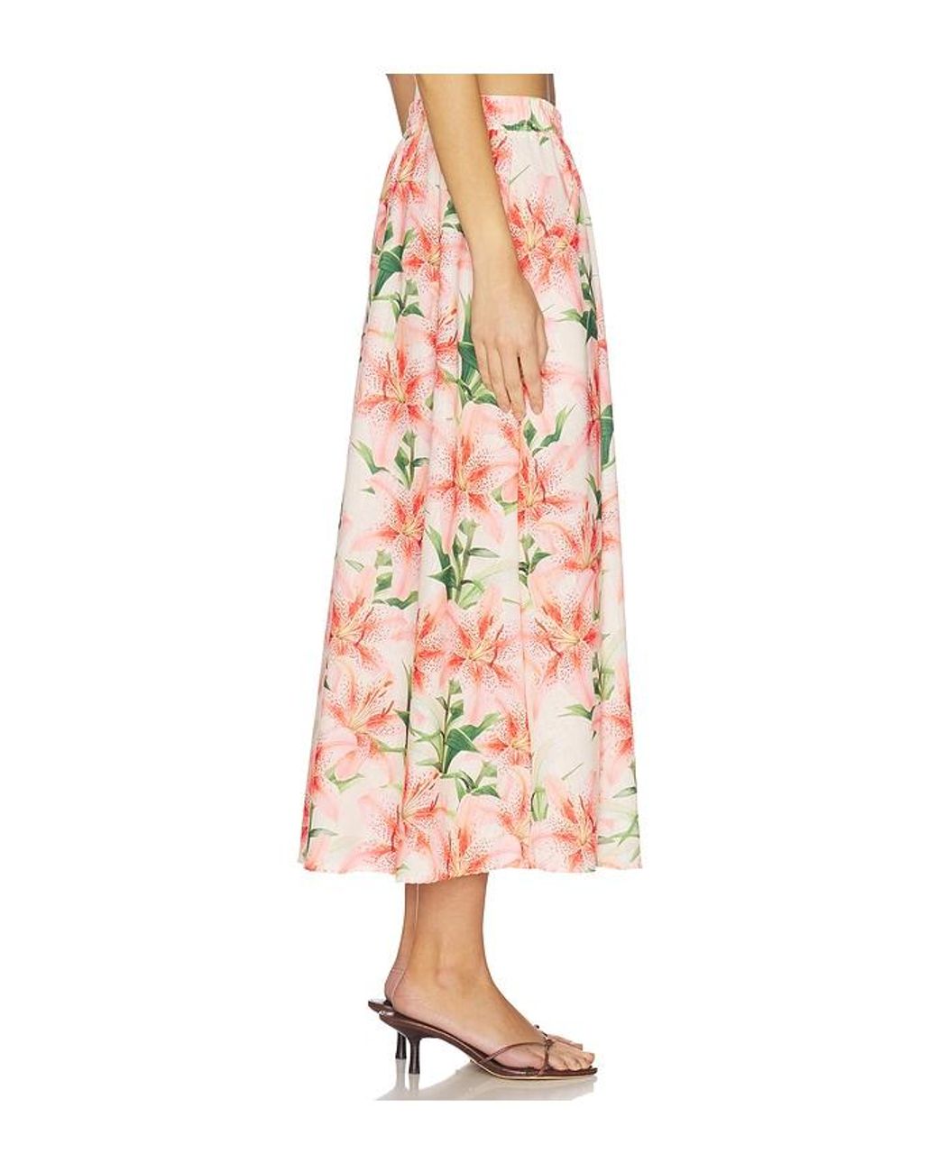 Peixoto Multicolor Paula Midi Skirt